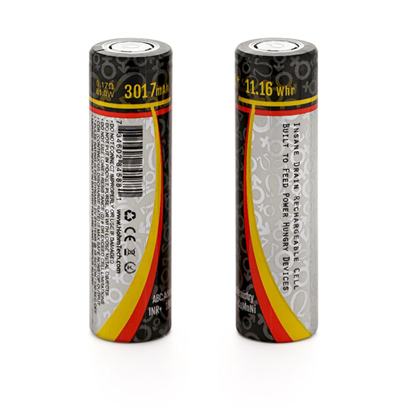 HΩ LIFE II (HOHM LIFE v.2) 18650 (2 pack) INR+ 3.6V LI